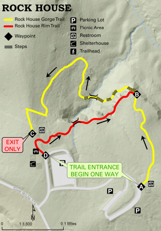 Rock House Trail Map